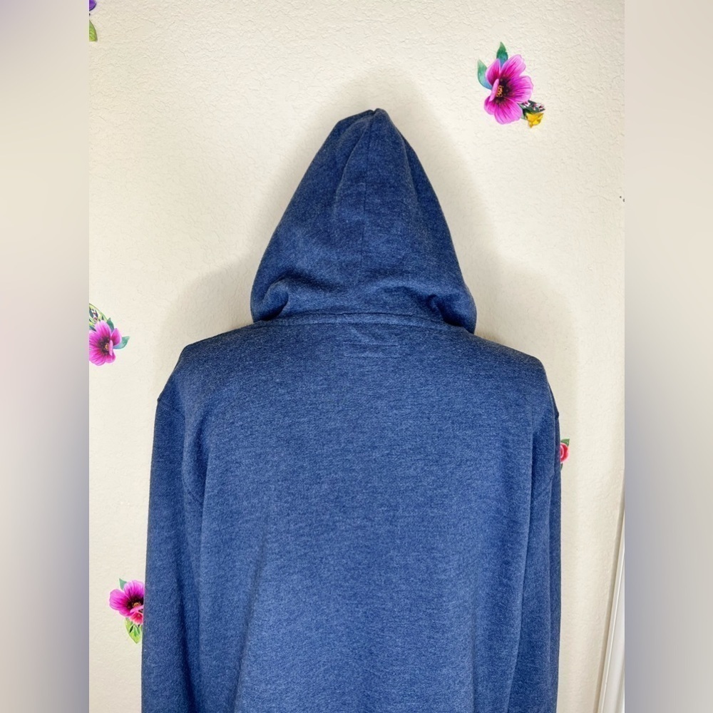 Aeropostale Embroidered Hooded Blue Gray Sweatshirt & Pants Size Large - Picture 7 of 16